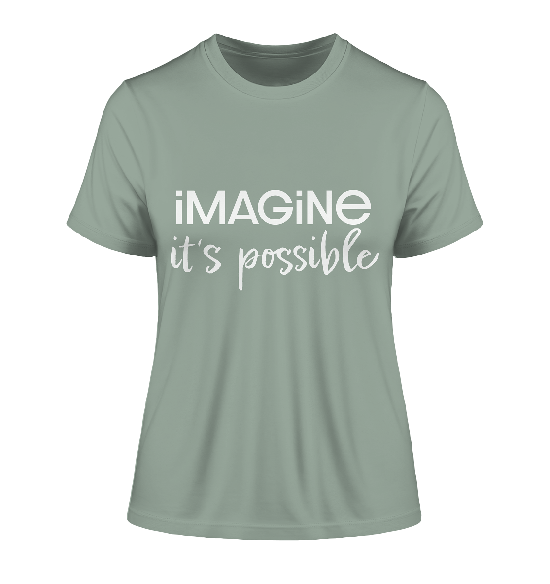 imagine it's possible - Fitted Ladies Organic Shirt