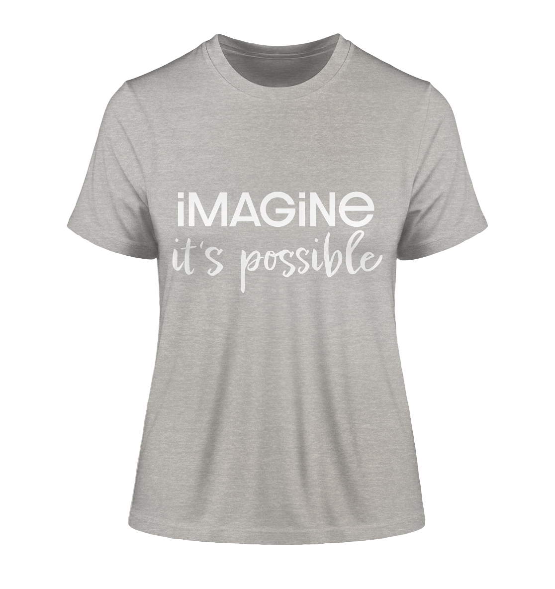 imagine it's possible - Fitted Ladies Organic Shirt