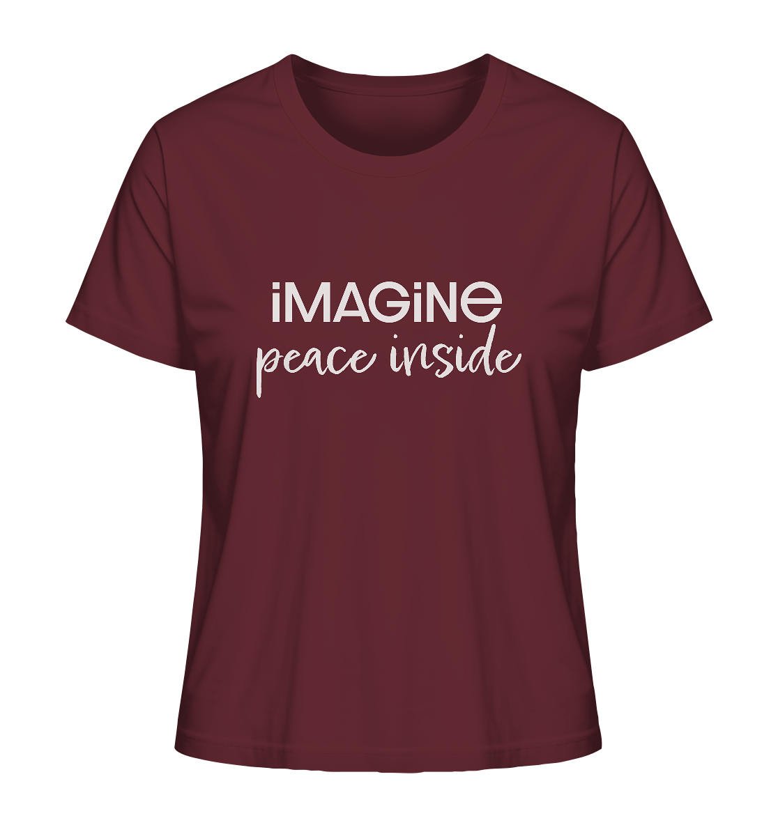 imagine peace inside - Ladies Organic Shirt