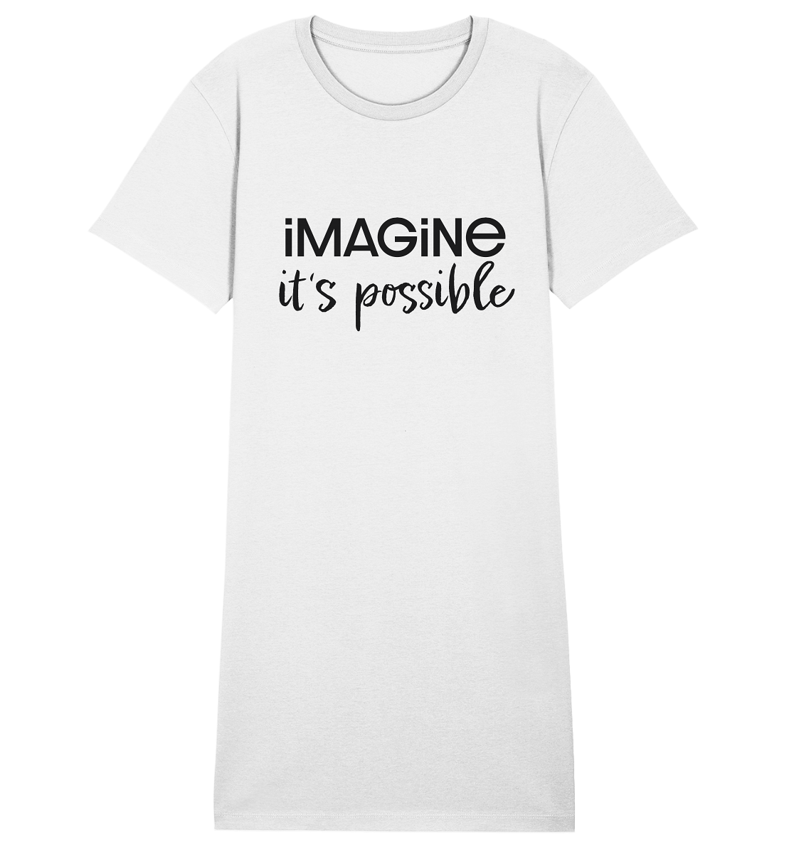 imagine it's possible - Ladies Organic Shirt Dress