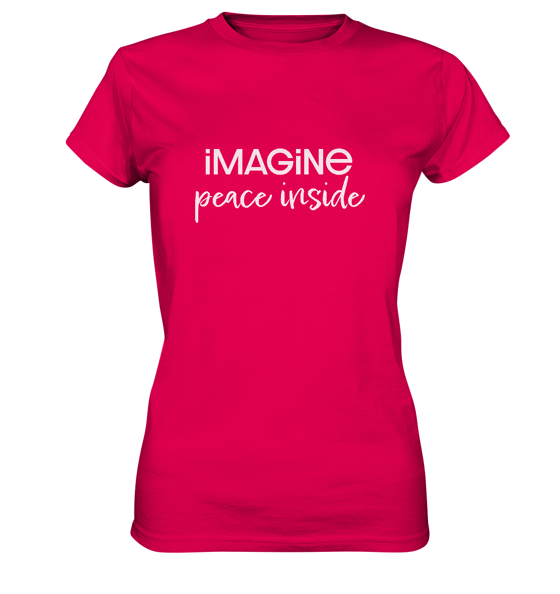 imagine peace inside - Ladies Premium Shirt