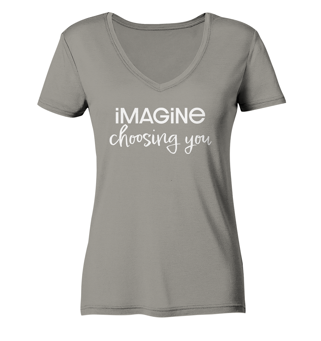 imagine choosing you - Ladies V-Neck Shirt
