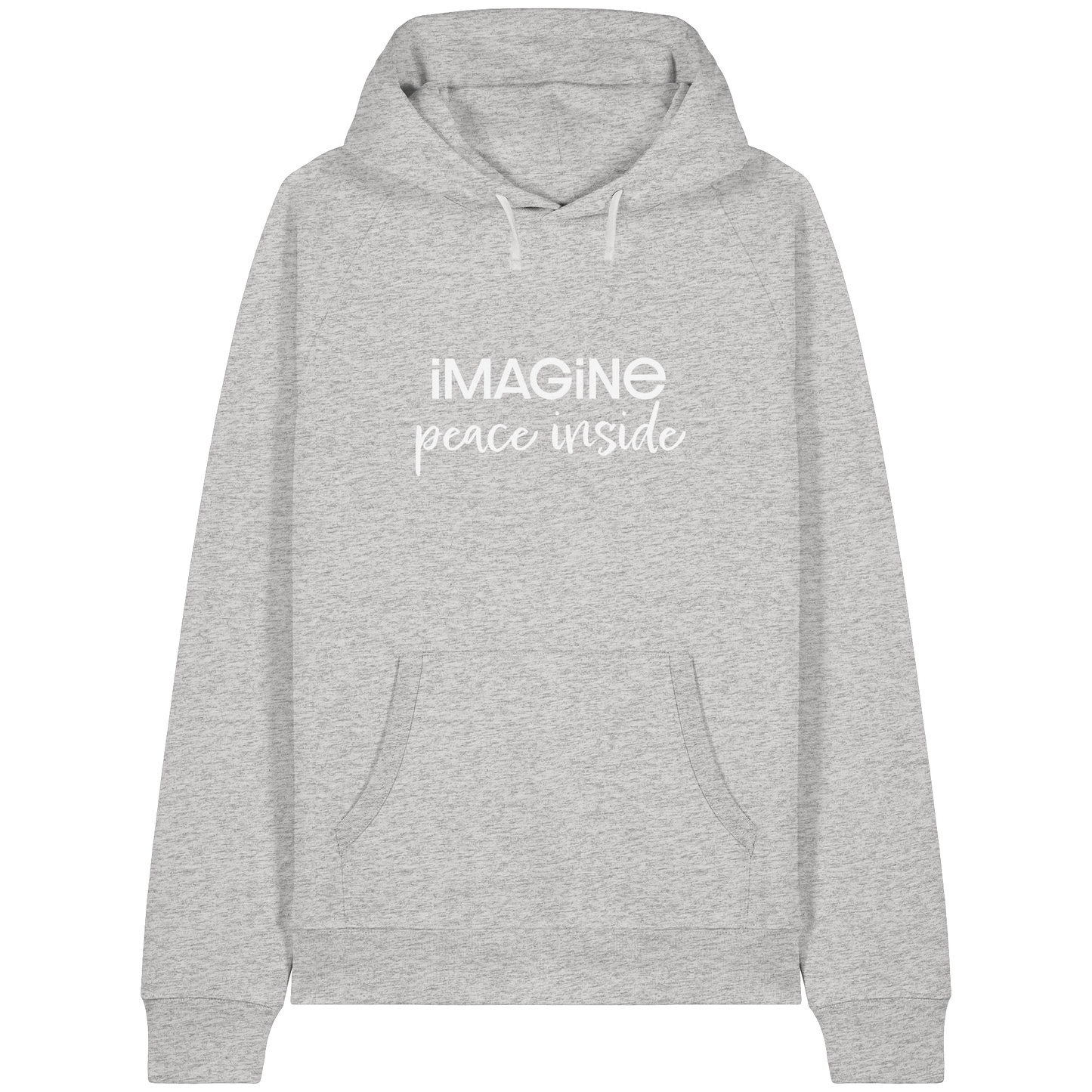 imagine peace inside - Organic Raglan Hoodie