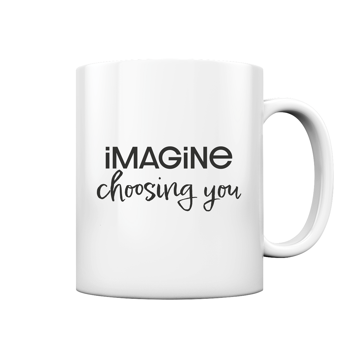imagine choosing you - Tasse glossy