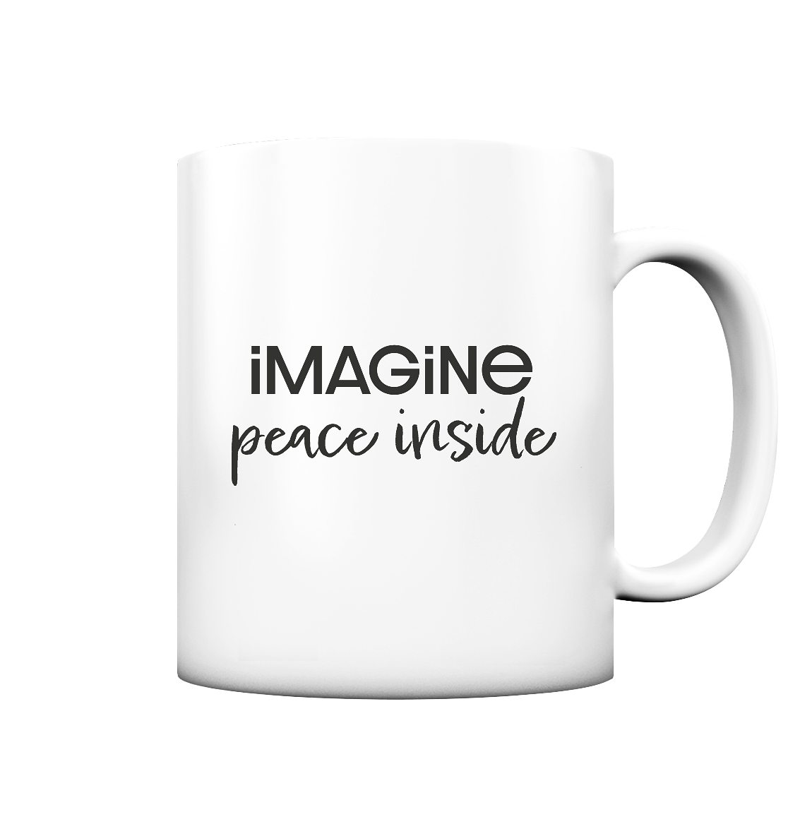 imagine peace inside - Tasse matt