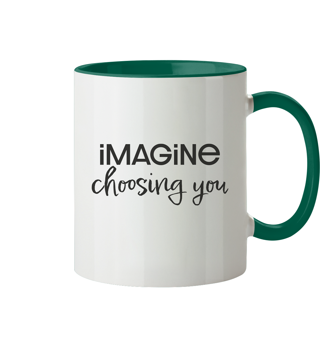 imagine choosing you - Tasse zweifarbig