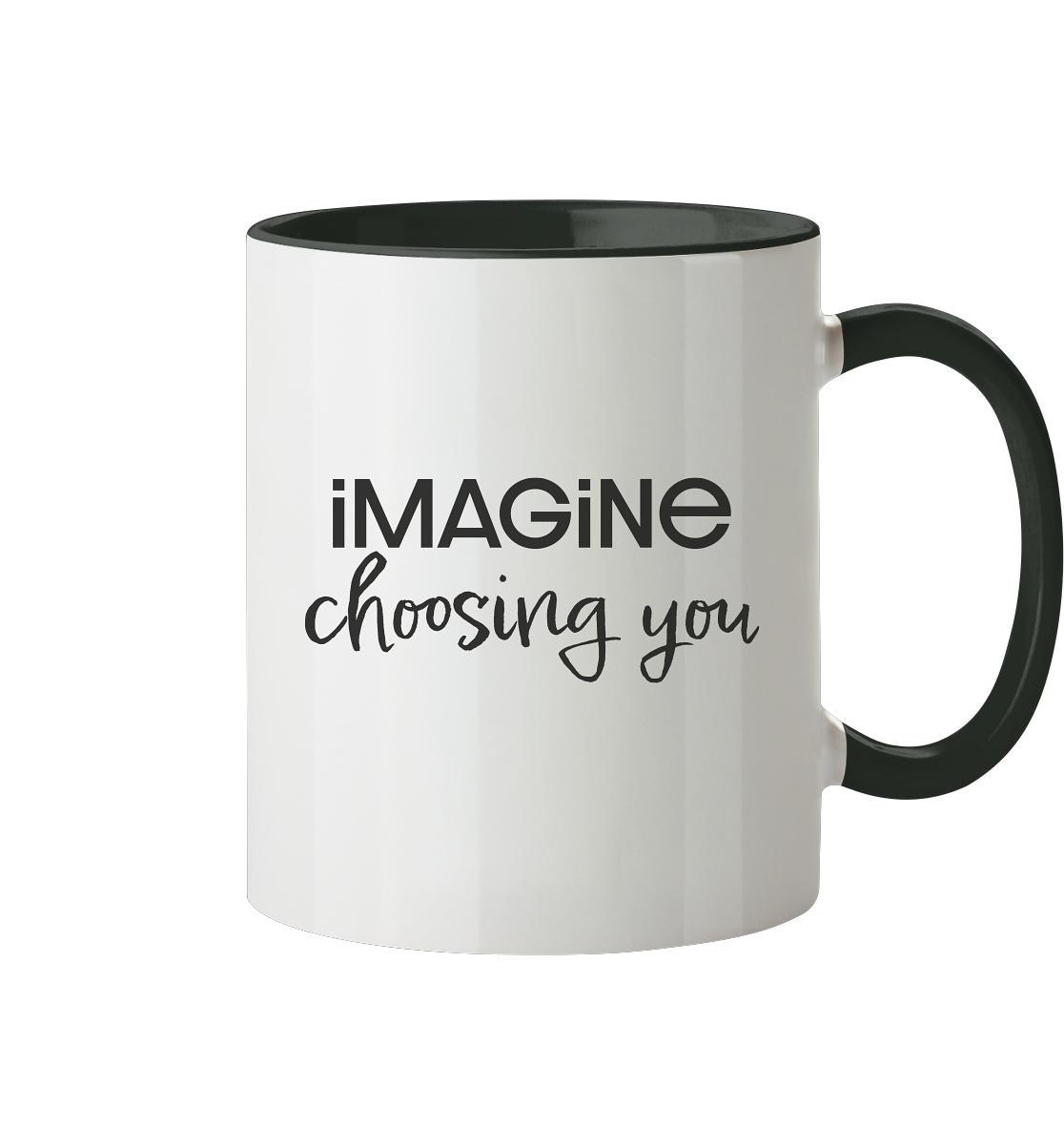 imagine choosing you - Tasse zweifarbig
