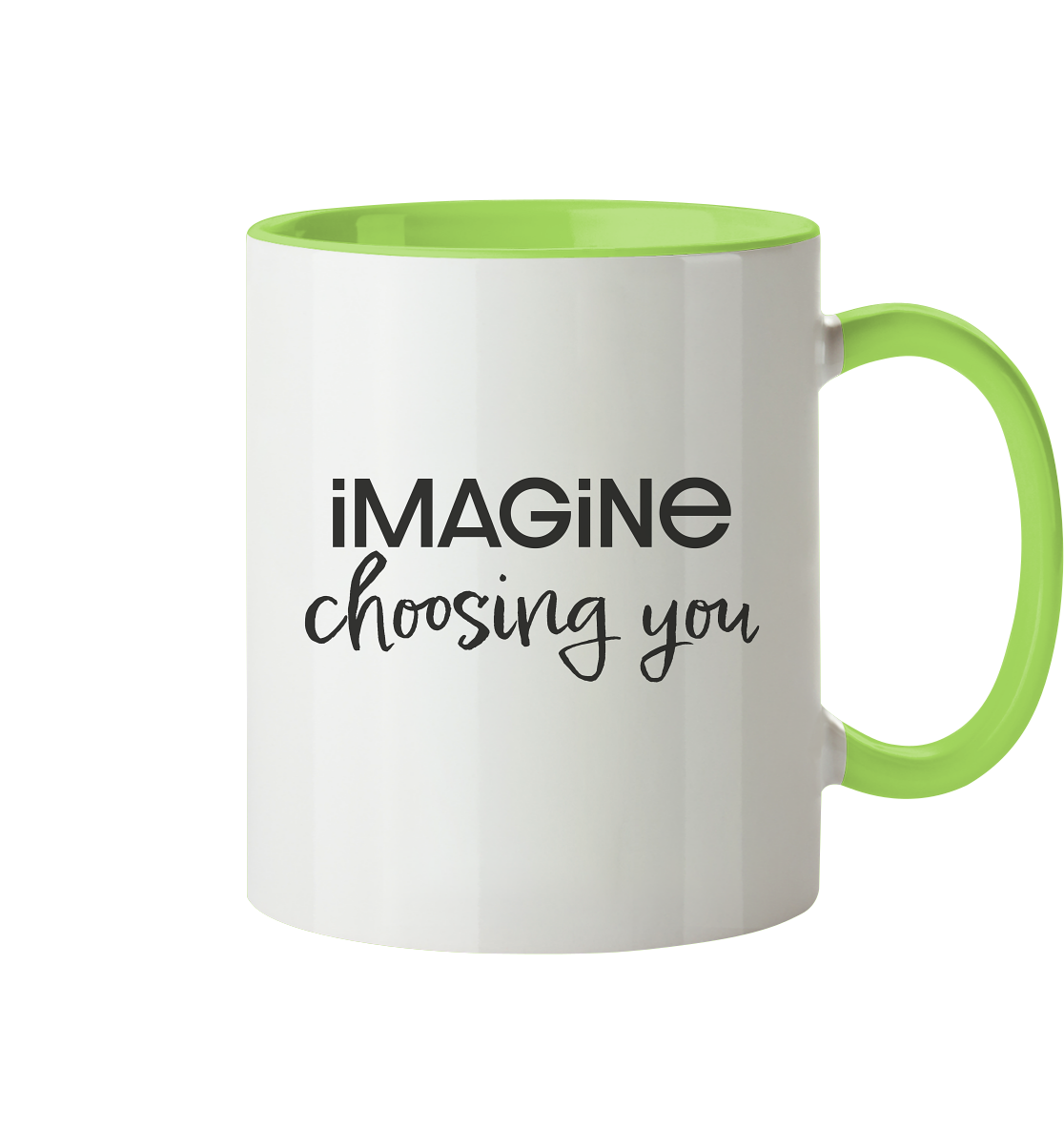 imagine choosing you - Tasse zweifarbig