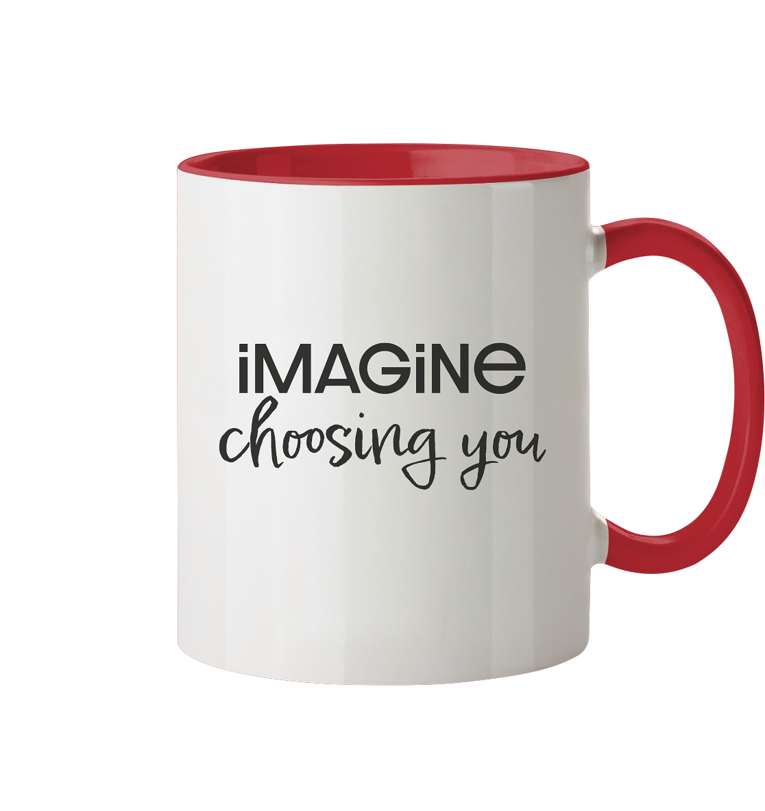 imagine choosing you - Tasse zweifarbig