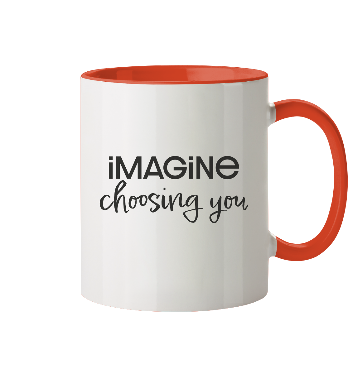 imagine choosing you - Tasse zweifarbig