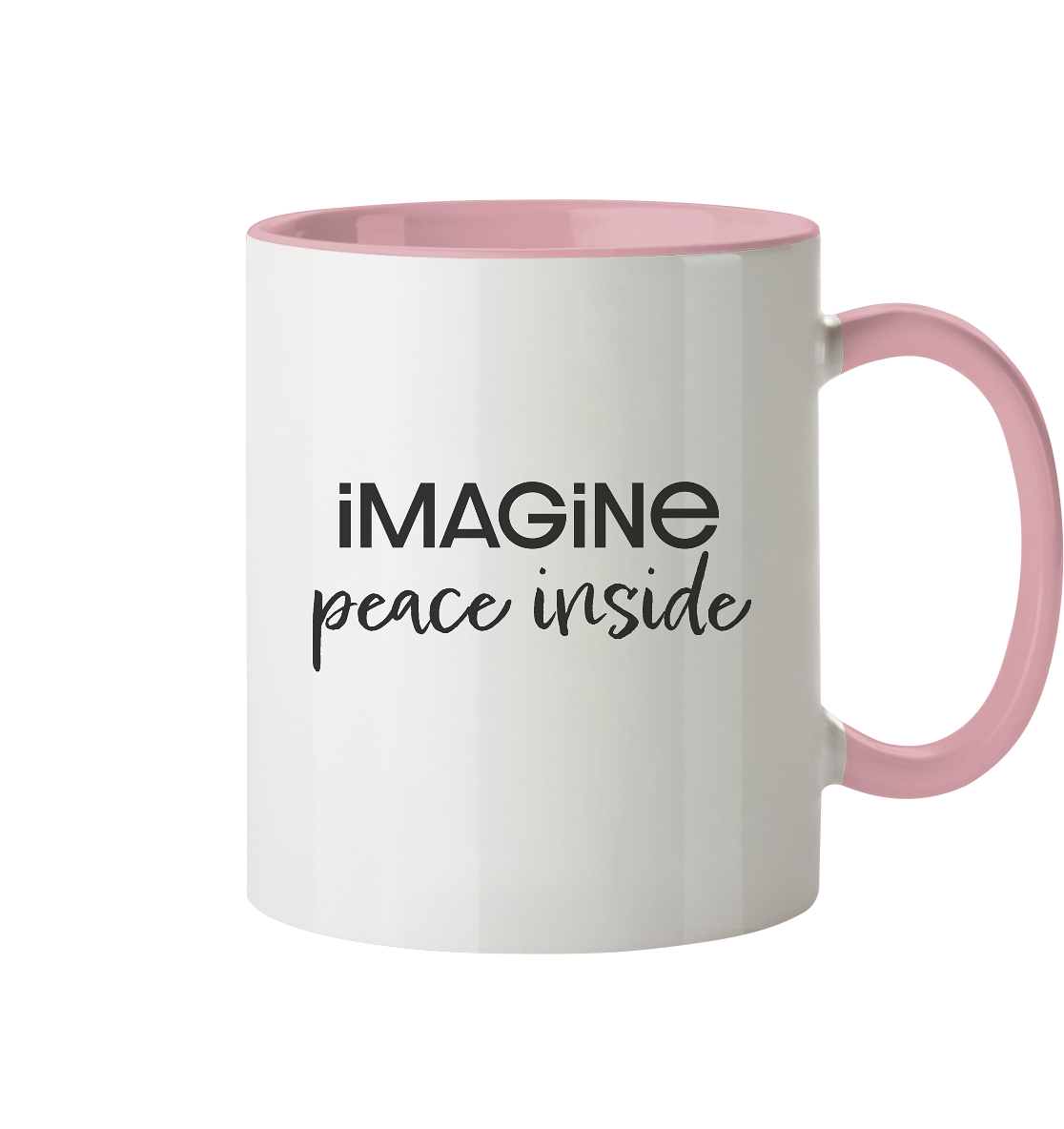 imagine peace inside - Tasse zweifarbig