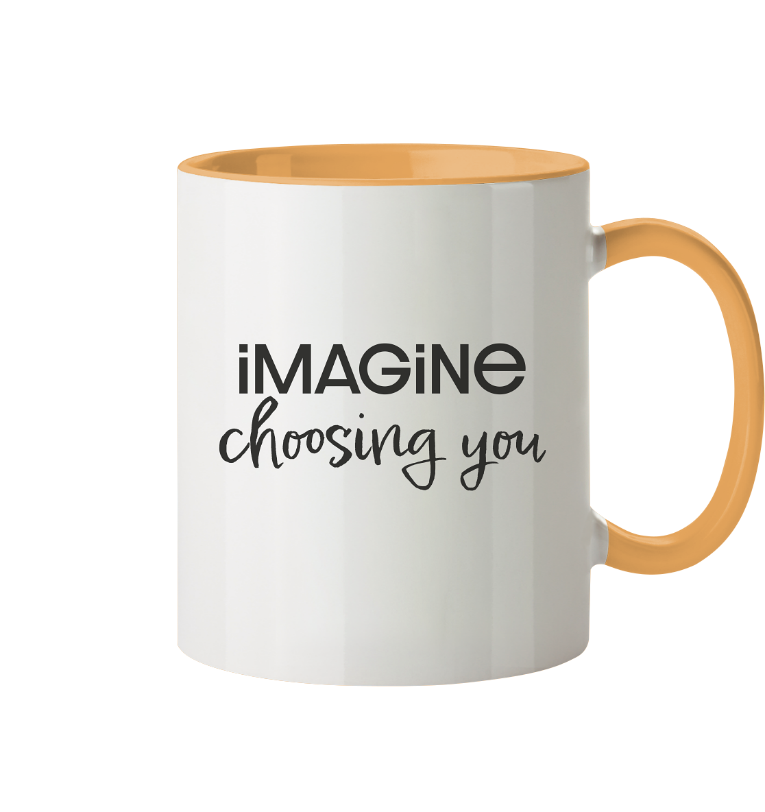 imagine choosing you - Tasse zweifarbig