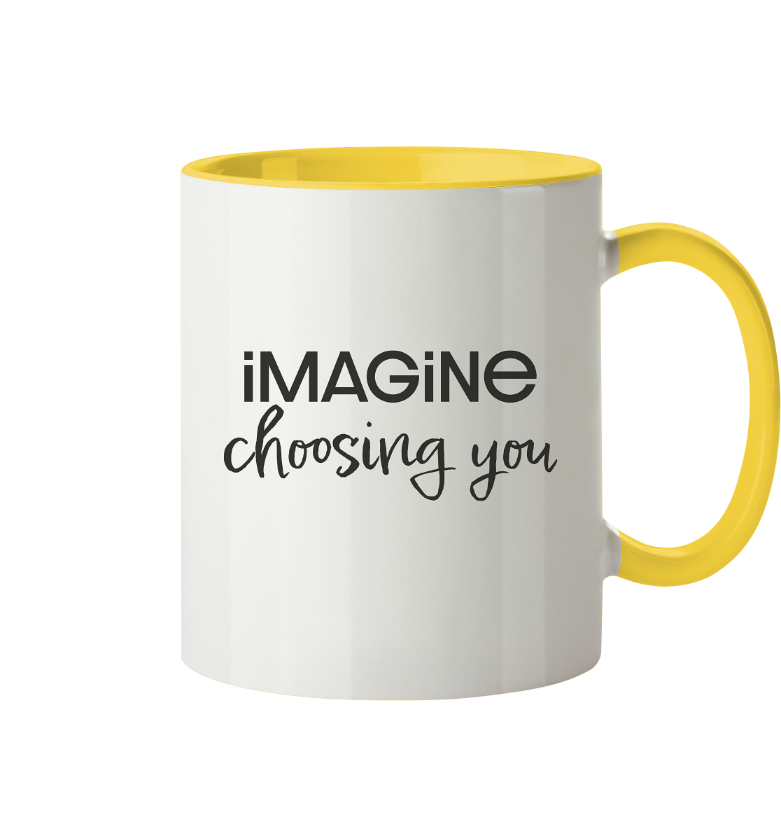 imagine choosing you - Tasse zweifarbig