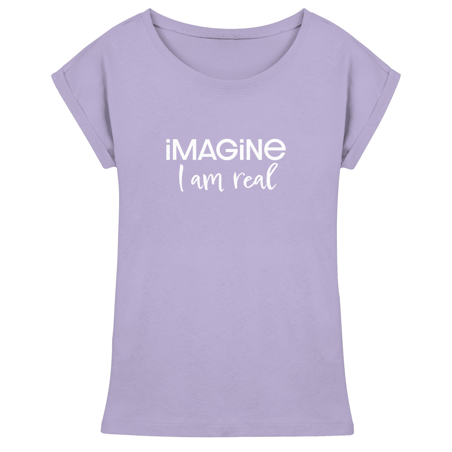 imagine I am real - Womens Extended Shoulder T-Shirt