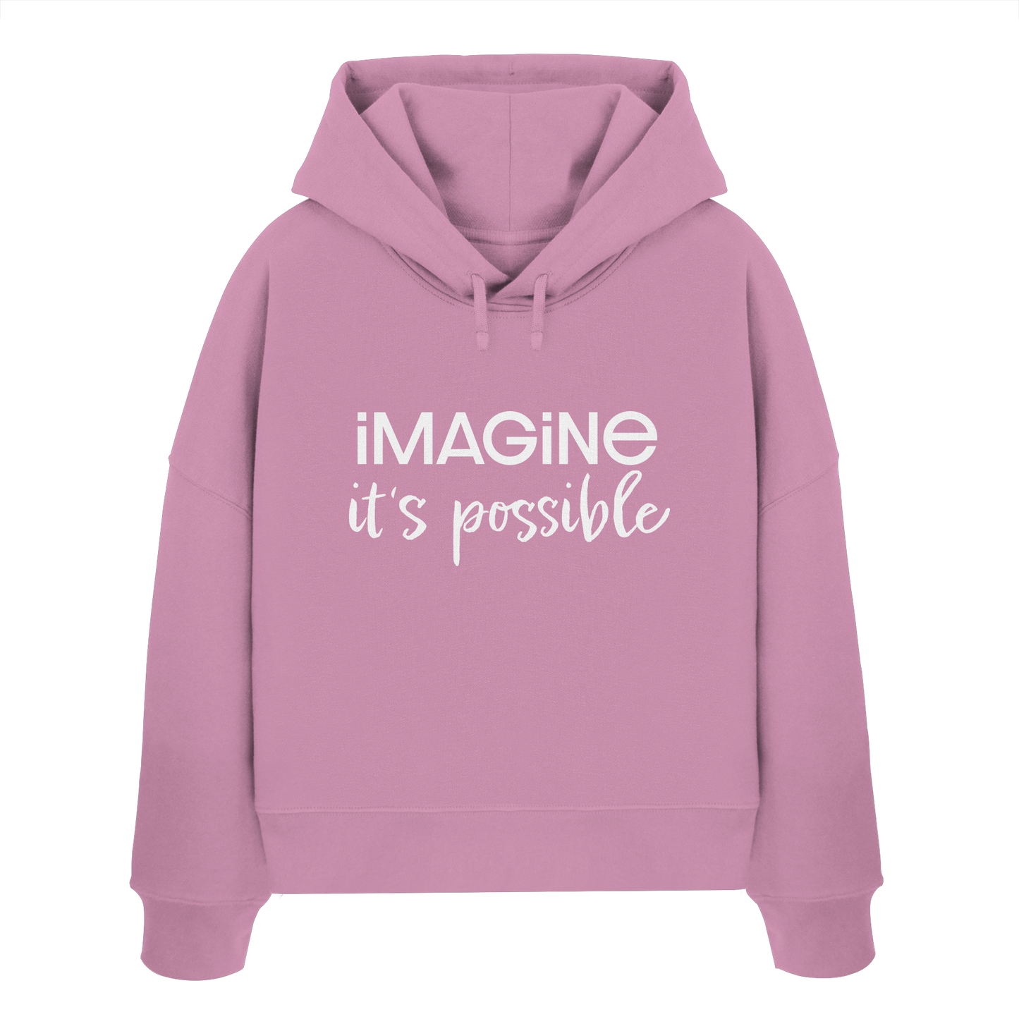 imagine it's possible - Womens Organic Boxcut Hoodie