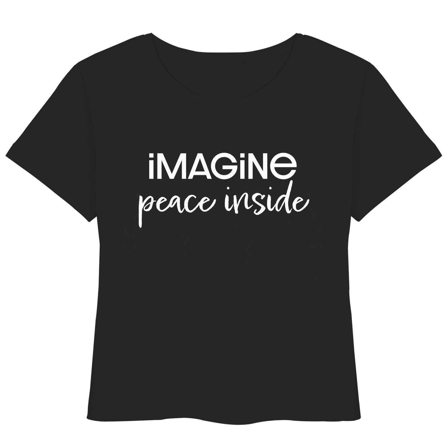 imagine peace inside - Womens Organic Lightweight T-Shirt