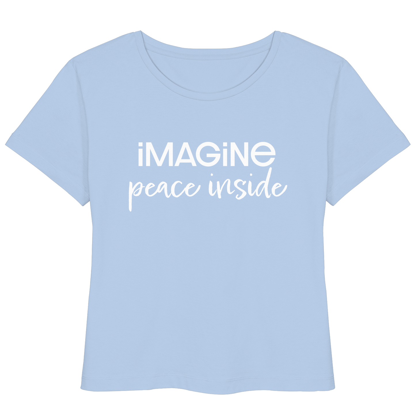 imagine peace inside - Womens Organic Lightweight T-Shirt
