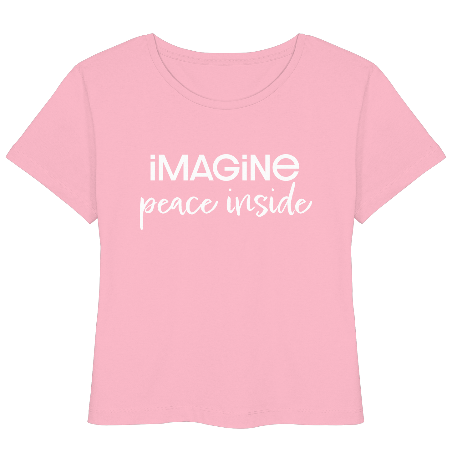 imagine peace inside - Womens Organic Lightweight T-Shirt
