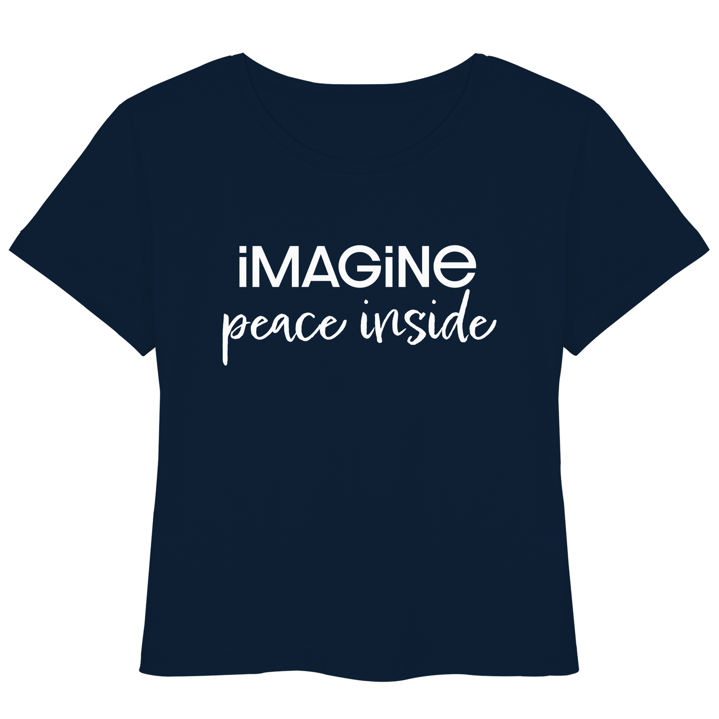 imagine peace inside - Womens Organic Lightweight T-Shirt