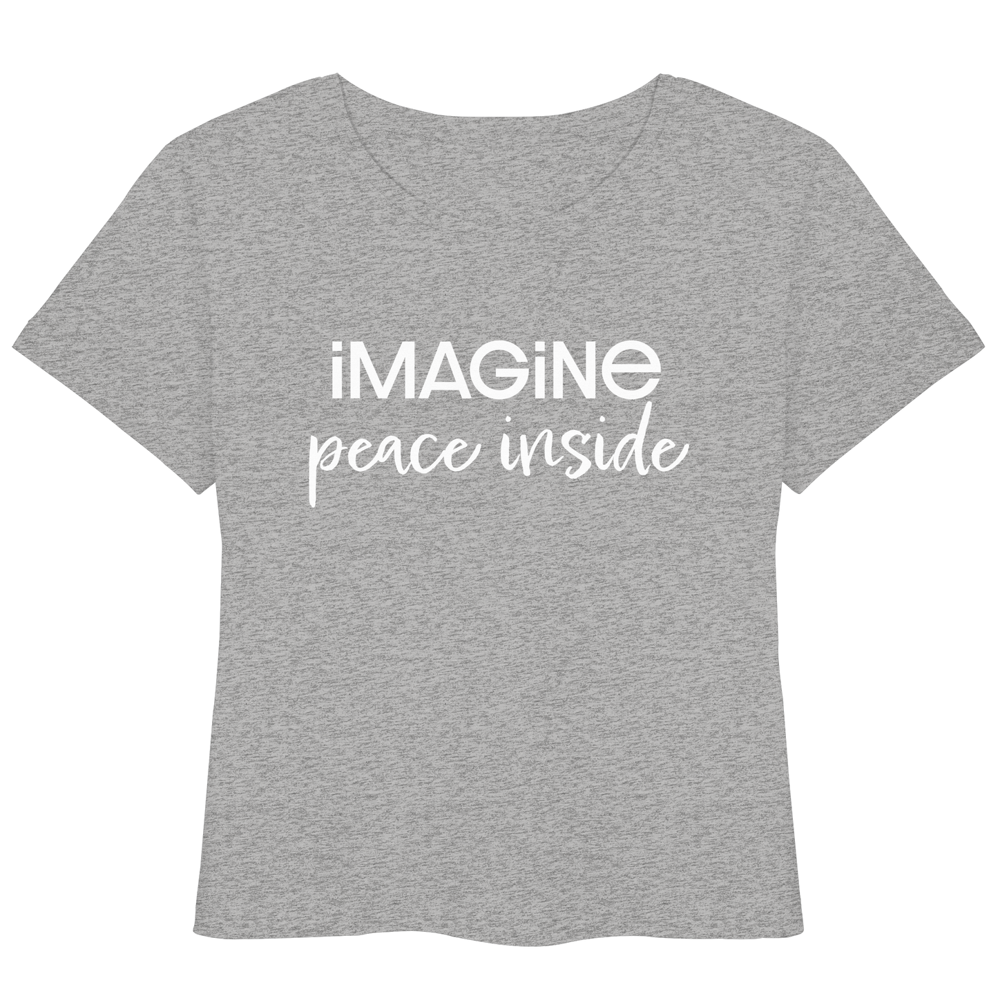 imagine peace inside - Womens Organic Lightweight T-Shirt