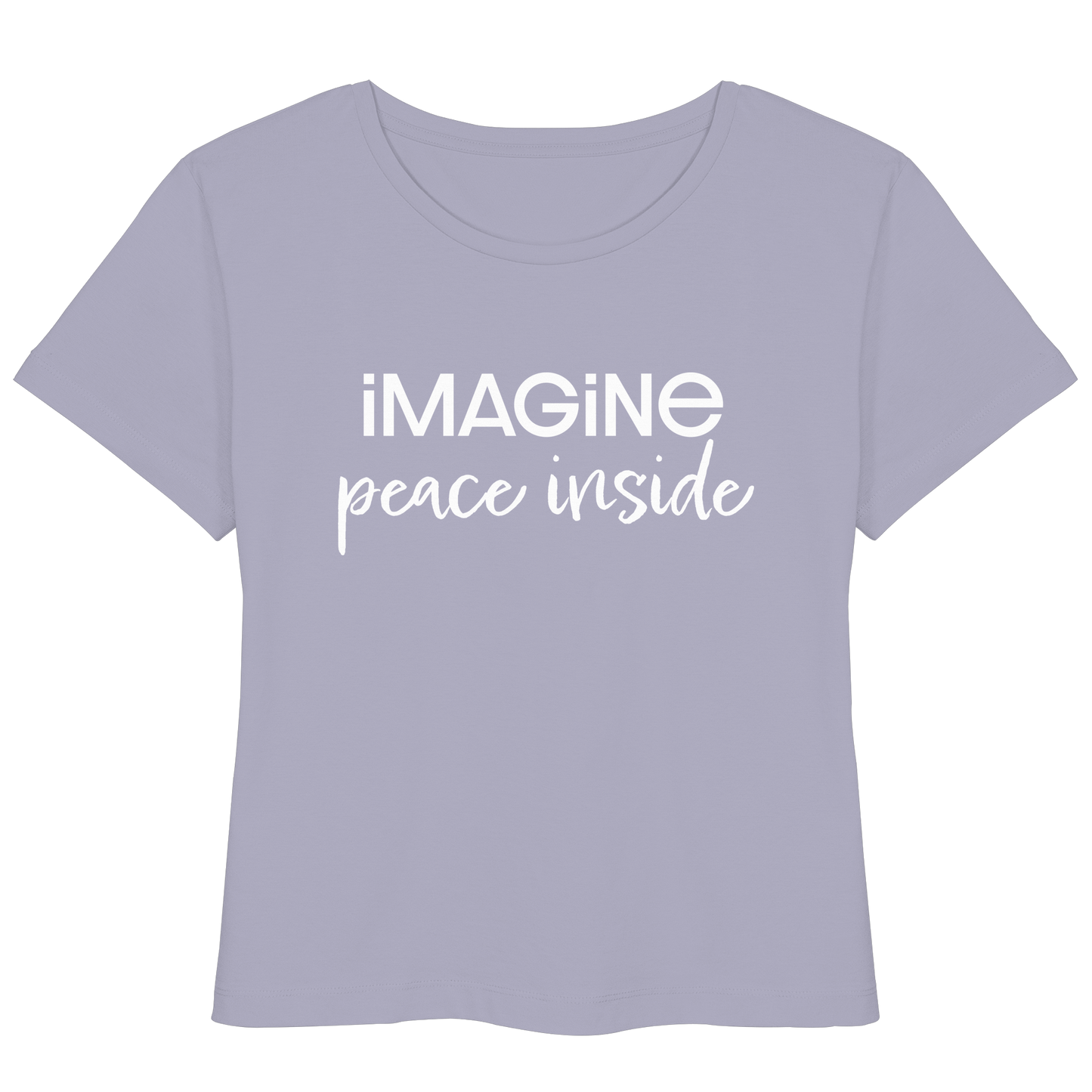 imagine peace inside - Womens Organic Lightweight T-Shirt