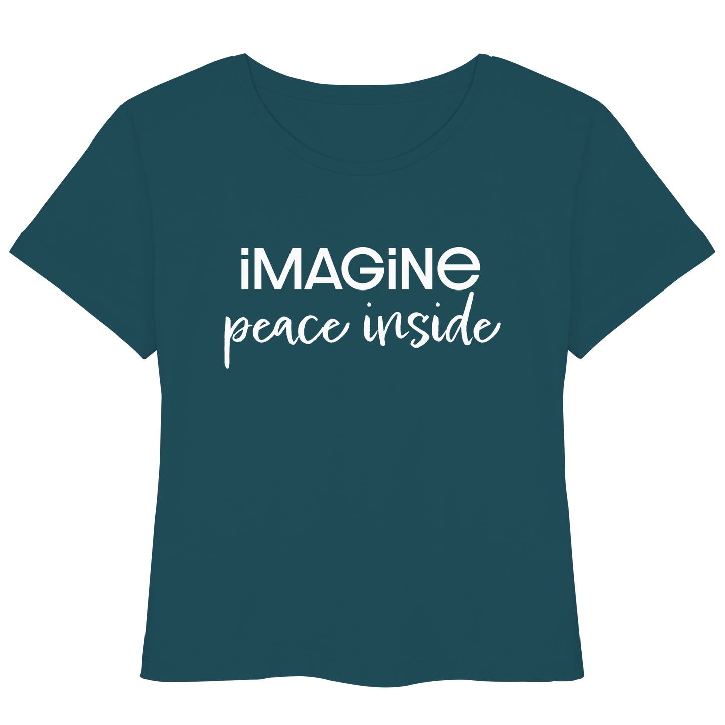 imagine peace inside - Womens Organic Lightweight T-Shirt