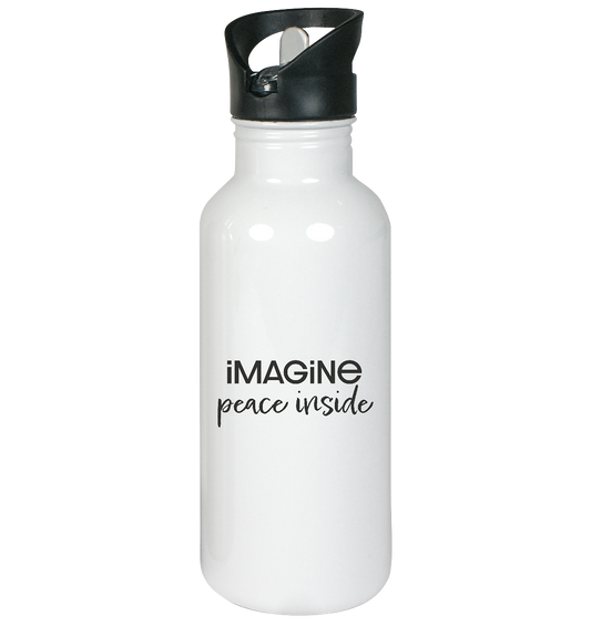 imagine peace inside - Edelstahl-Trinkflasche
