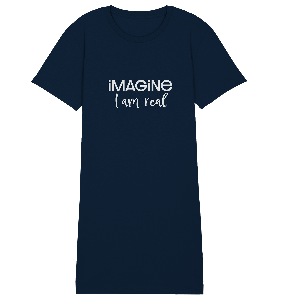 imagine I am real - Ladies Organic Shirt Dress