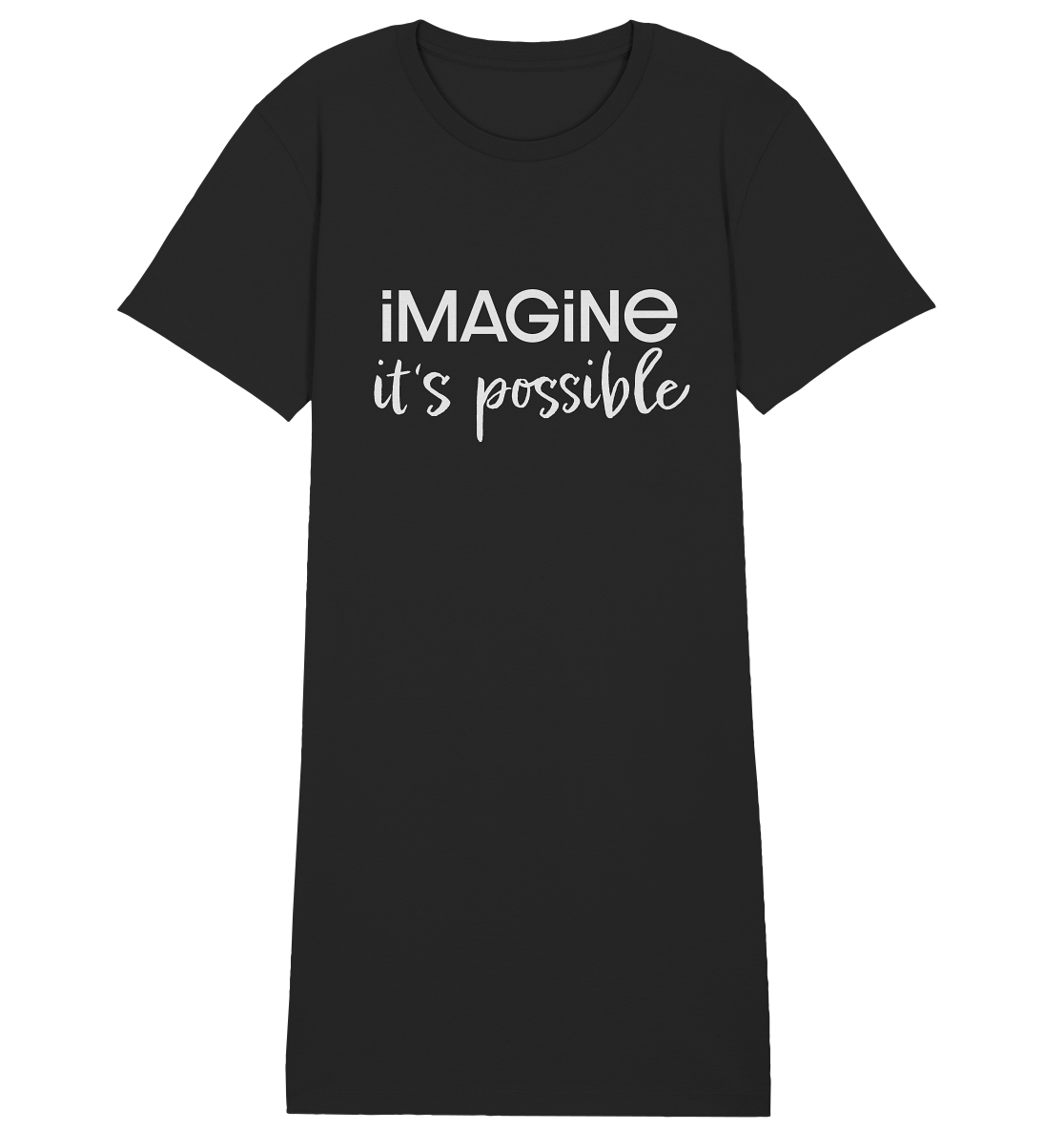 imagine it's possible - Ladies Organic Shirt Dress