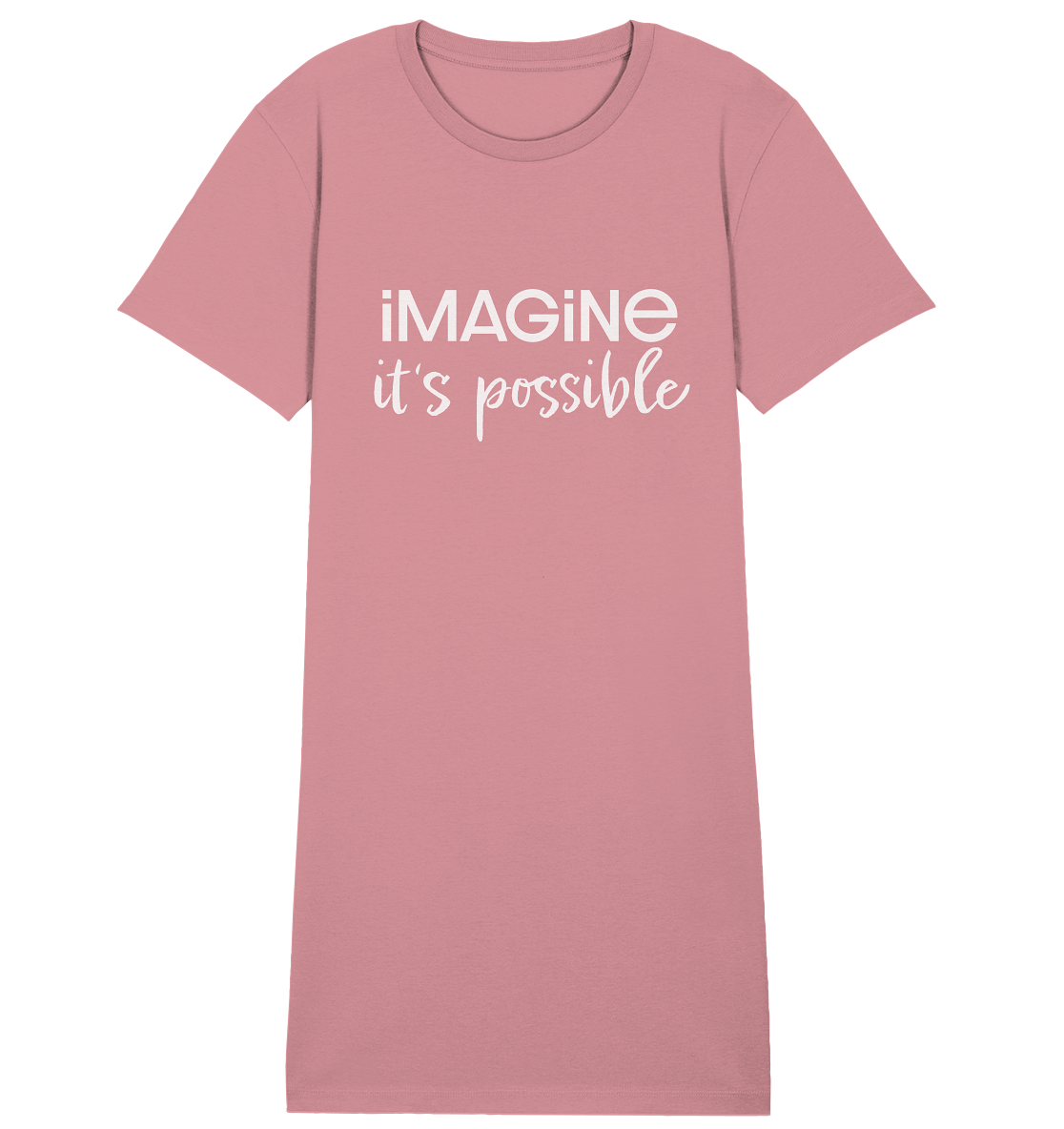 imagine it's possible - Ladies Organic Shirt Dress