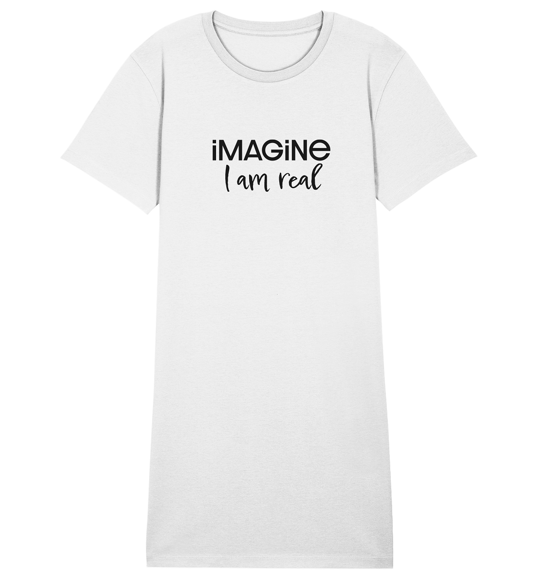 imagine I am real - Ladies Organic Shirt Dress